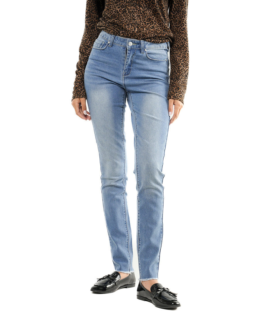 Jeans mujer skinny fit desgaste