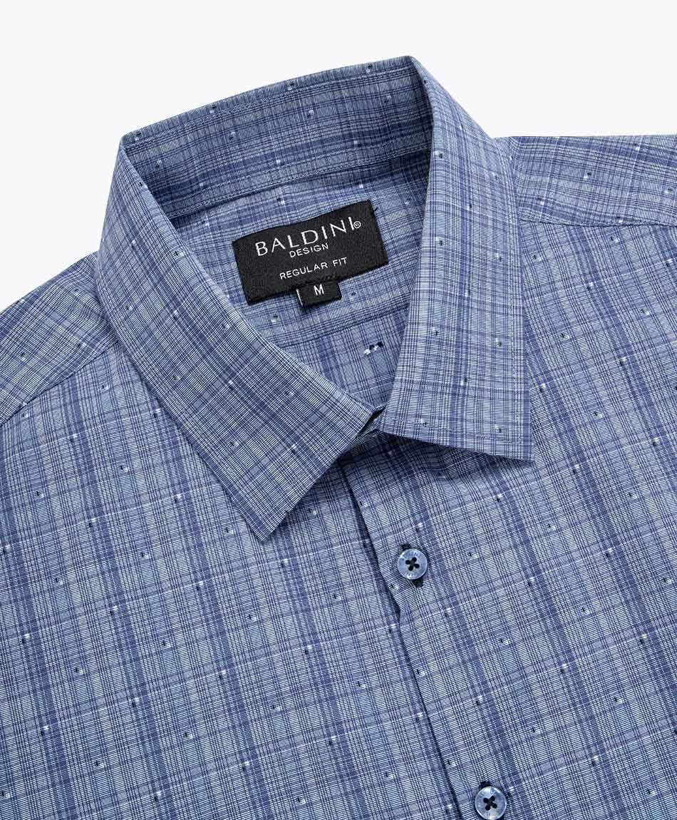 Camisa hombre manga larga dise&ntilde;o cuadros