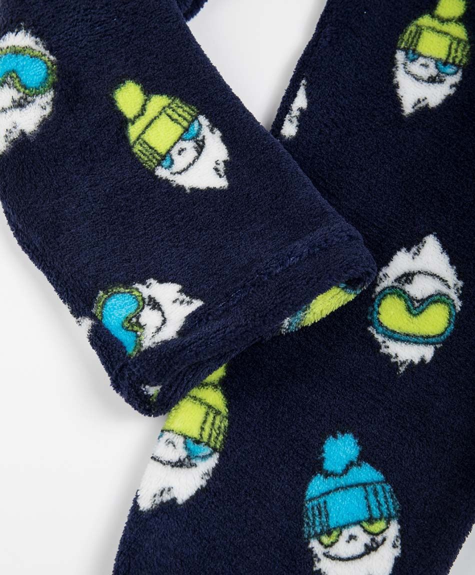 Pijama ni&ntilde;o estampado yeti