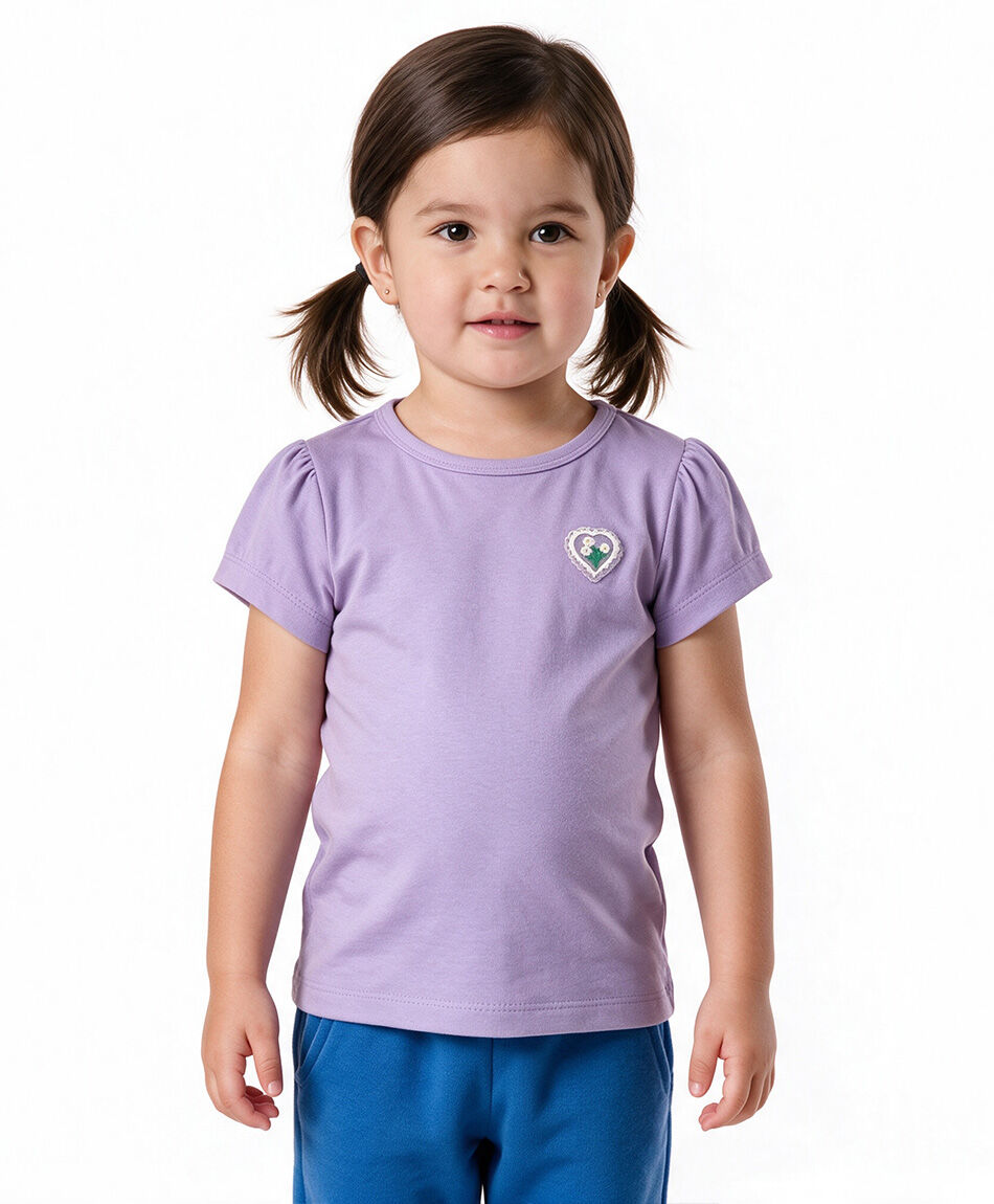 Remera beb&eacute; parche flores