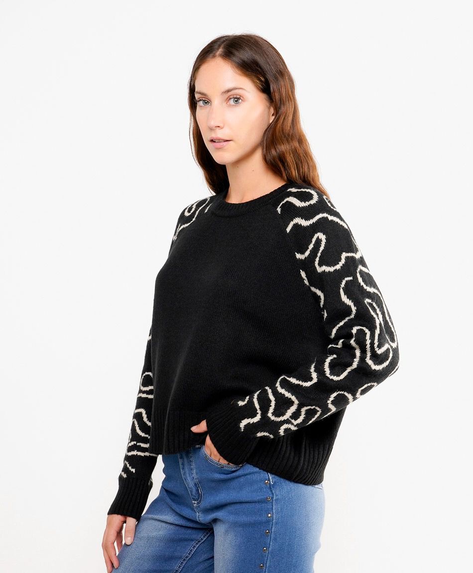 Sweater mujer ondas