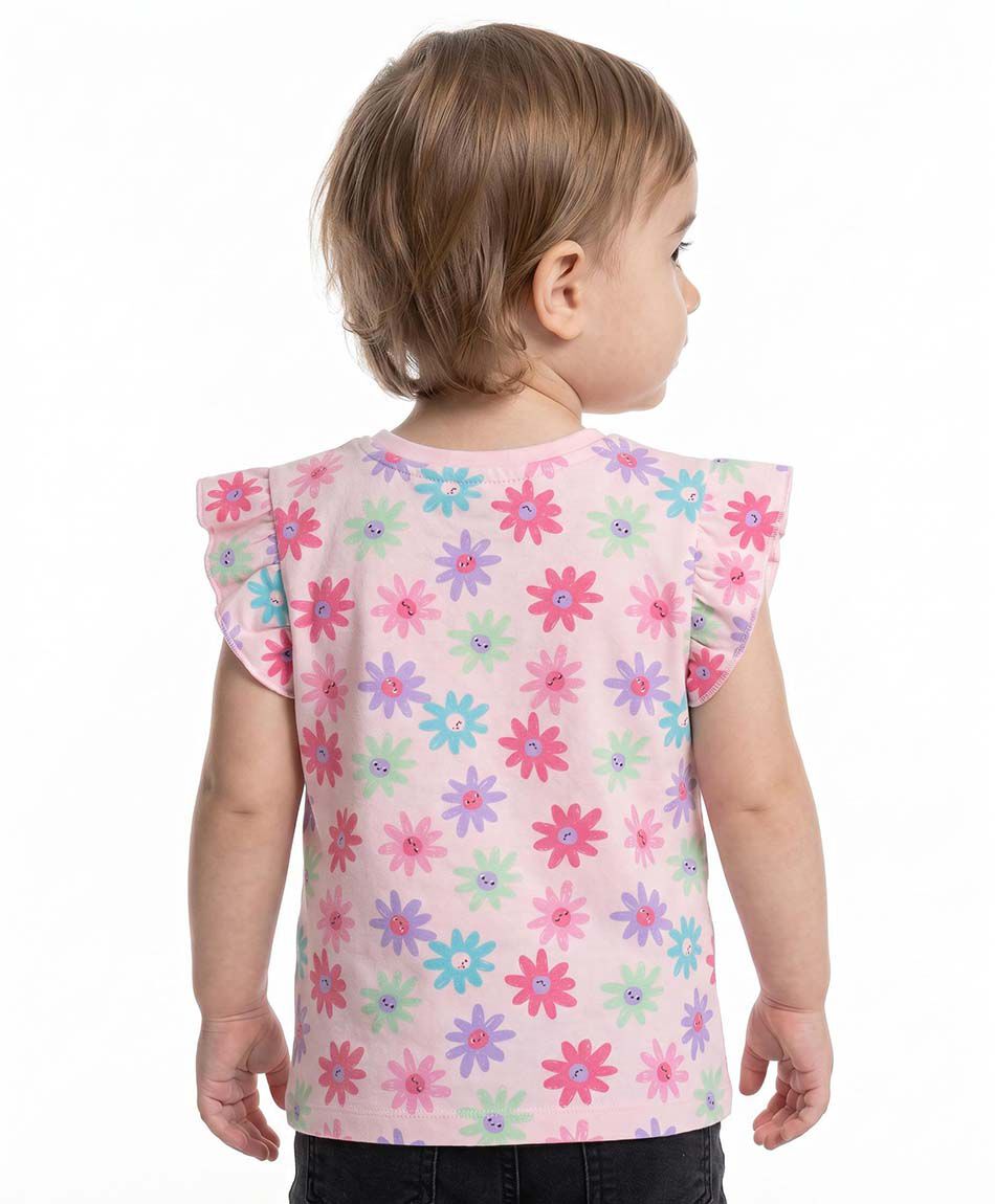 Remera beb&eacute; florcitas