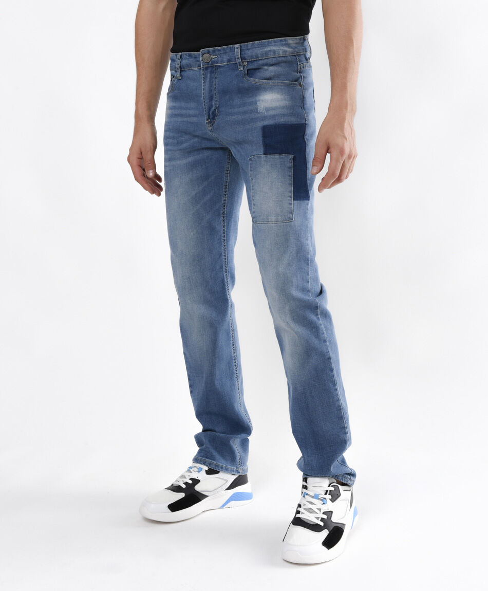 Jeans hombre parches