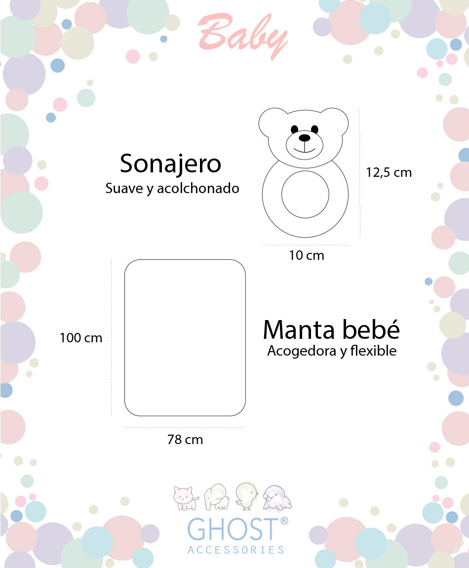 Set mantita + peluche beb&eacute; estrellas