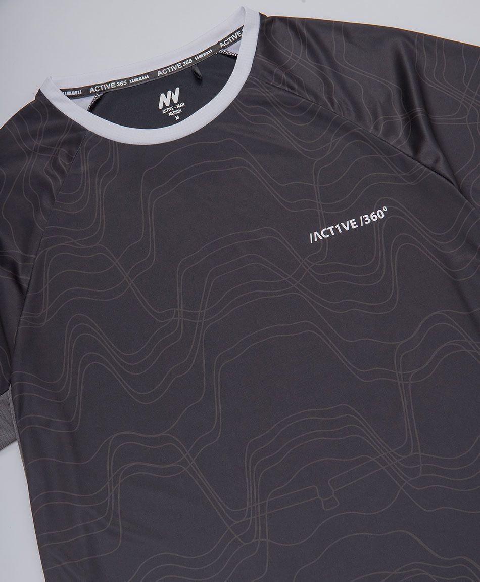 Remera deportiva hombre ondas active