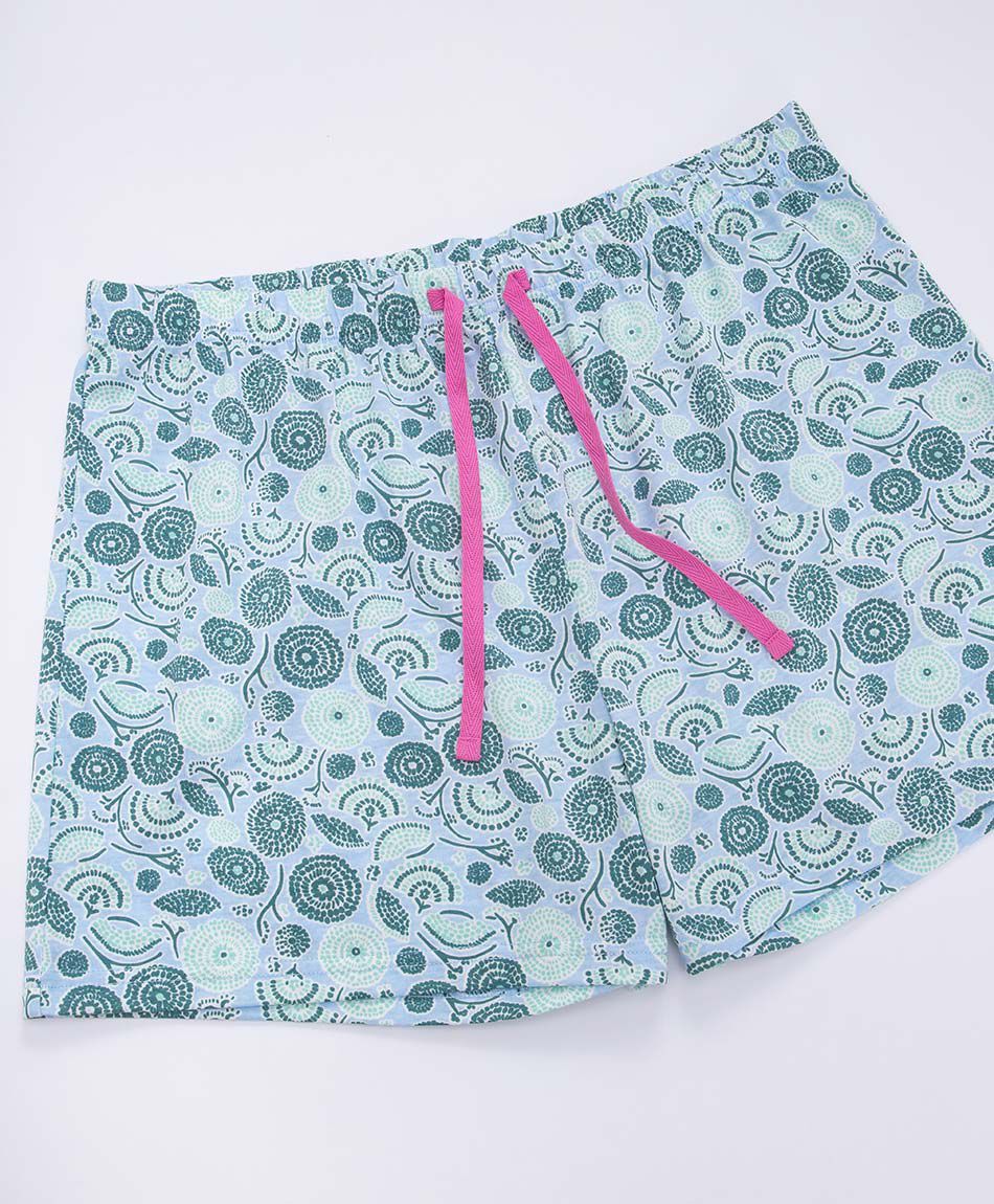 Pijama mujer sin mangas celeste