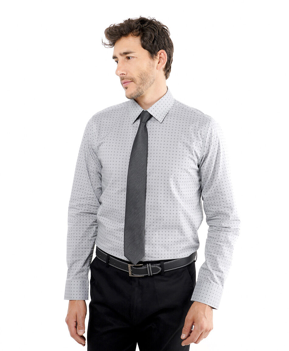 Camisa hombre formal dise&ntilde;o cuadros