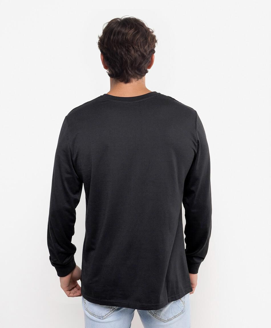 Remera hombre lisa manga larga