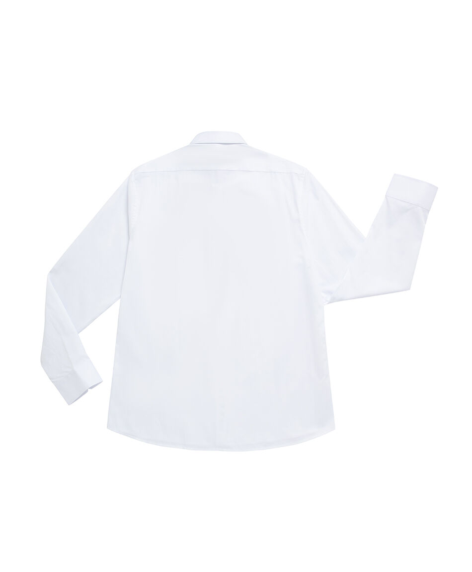 Camisa hombre manga larga white