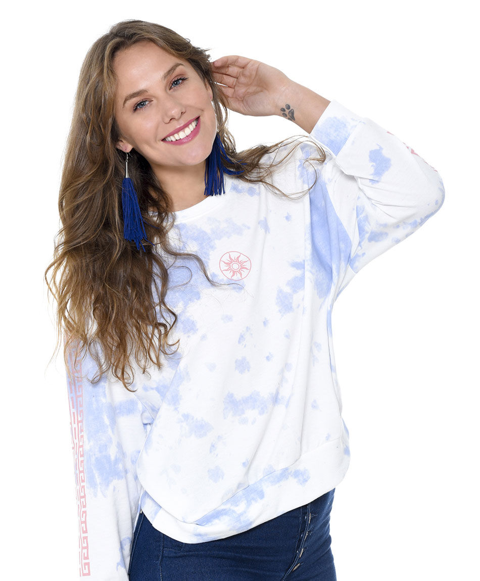 Poleron tie dye lineas