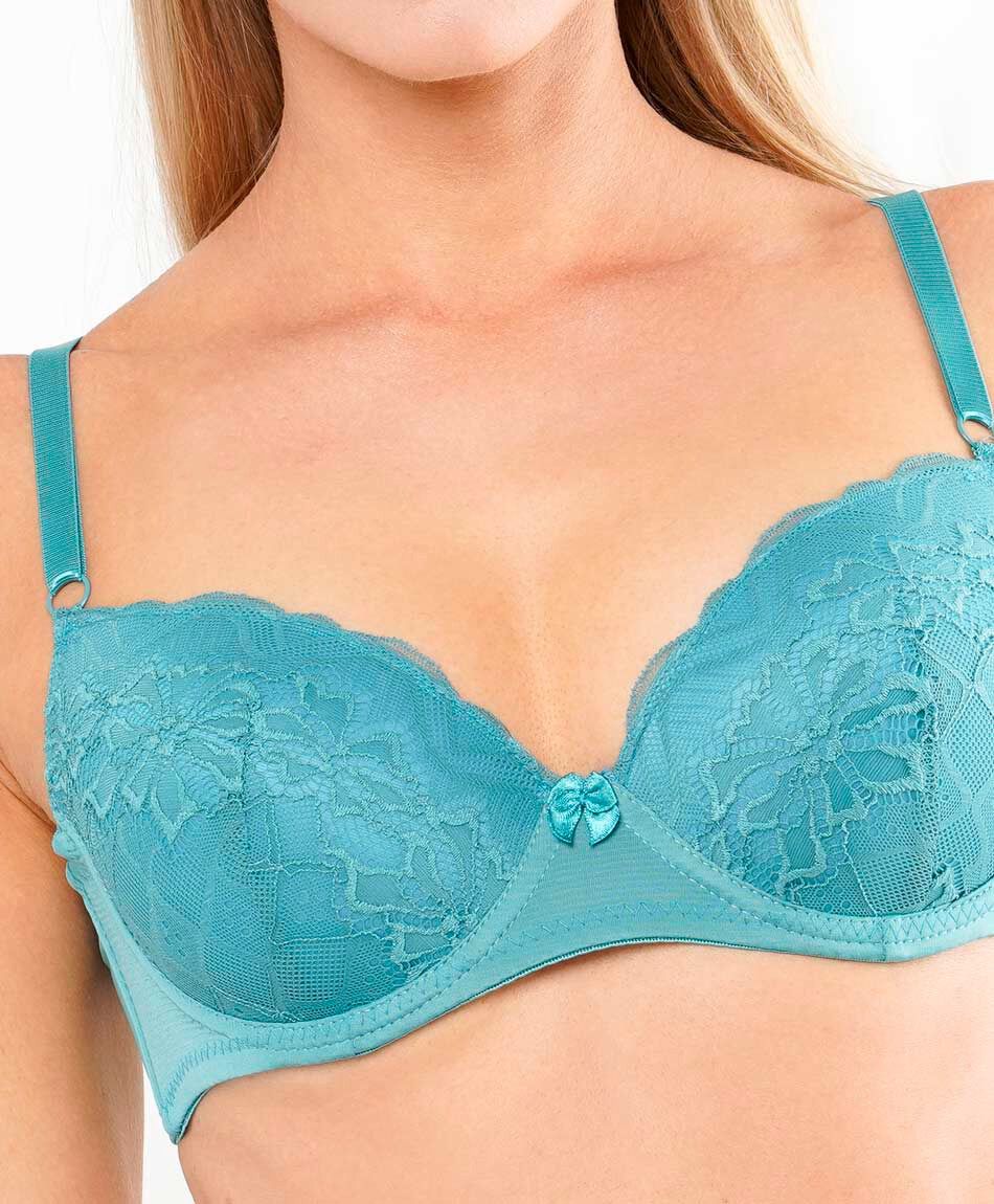 Corpi&ntilde;o mujer colores encajes