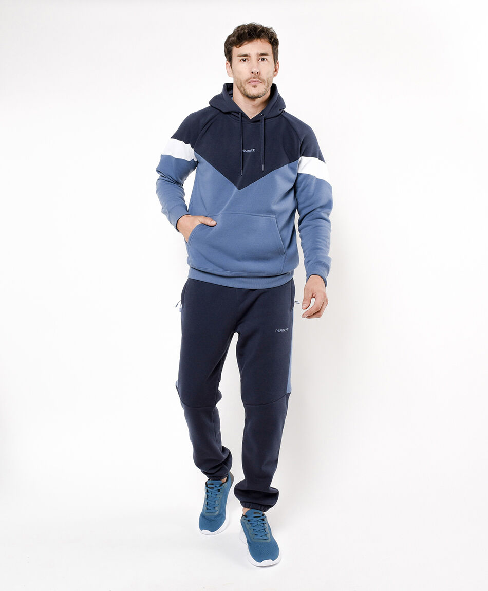 Pantal&oacute;n deportivo hombre l&iacute;nea azul