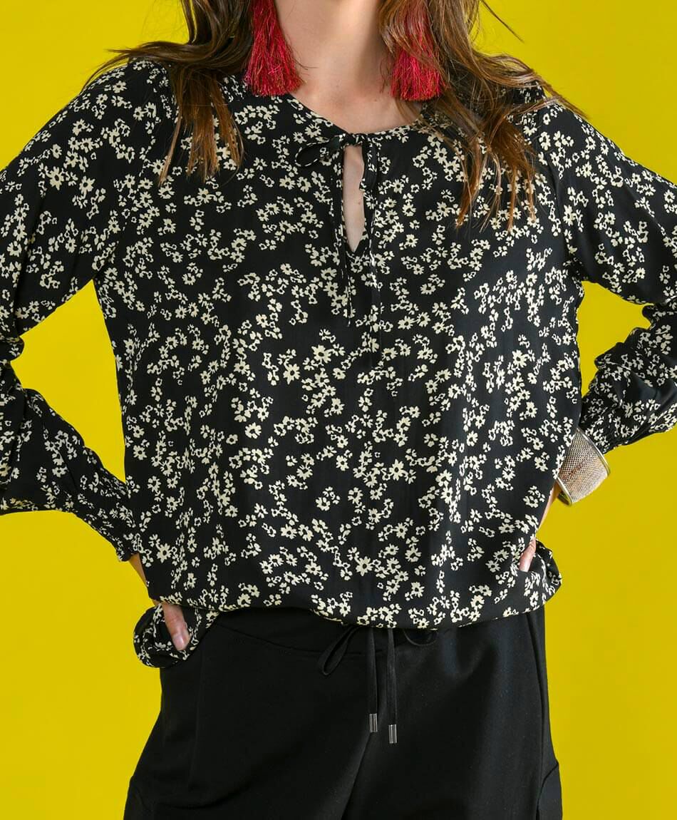 Blusa oversize manga larga