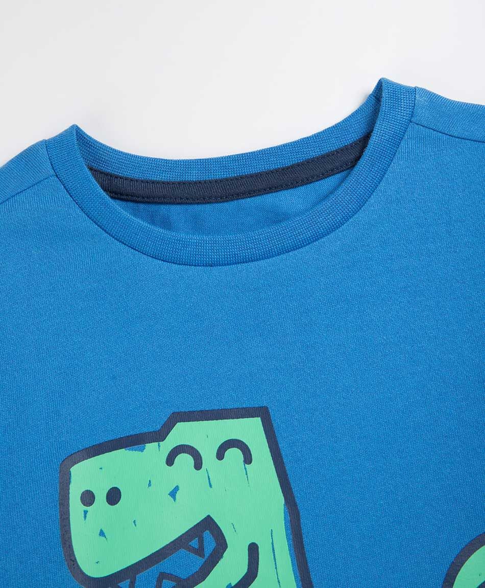 Remera beb&eacute; manga larga dino skate