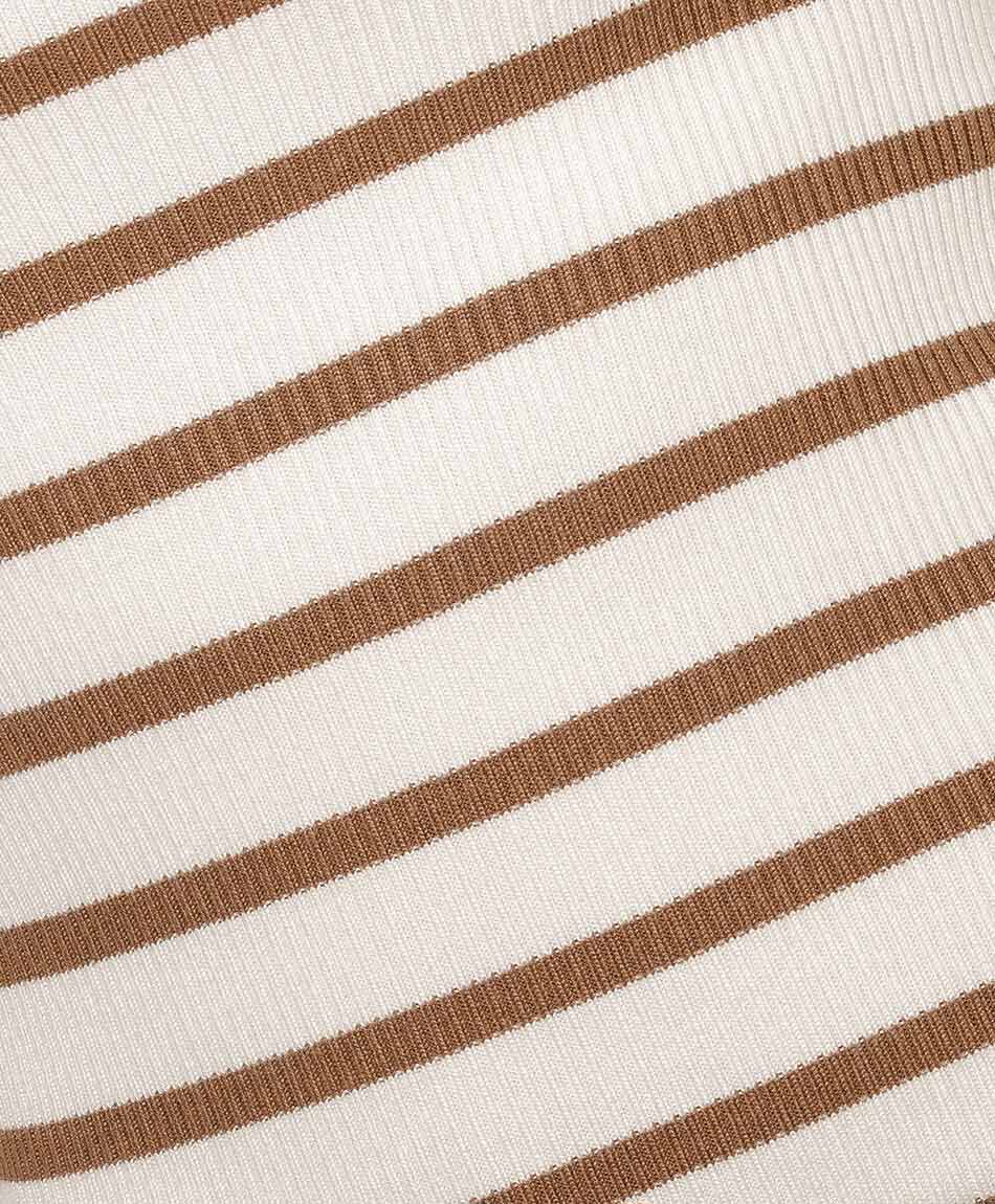 Sweater mujer bicolor white