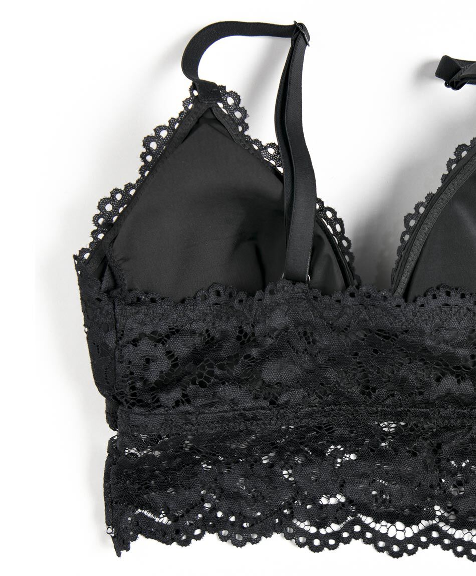 Bralette mujer encaje floral