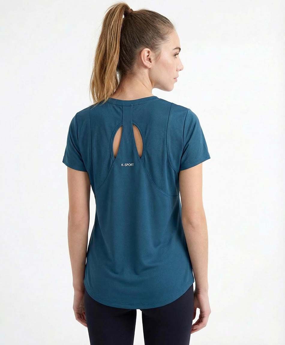 Remera deportiva mujer energy blue