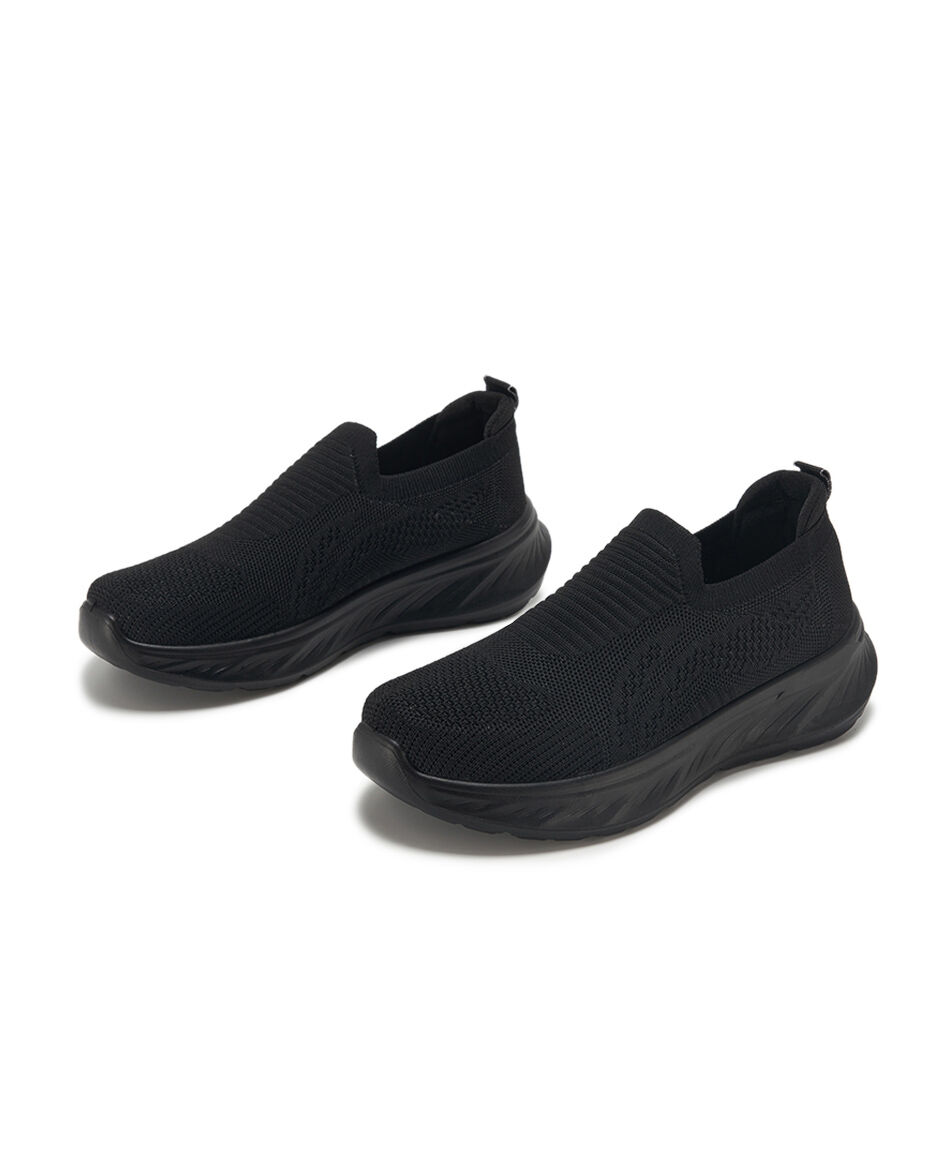 Zapatilla mujer slip on negra