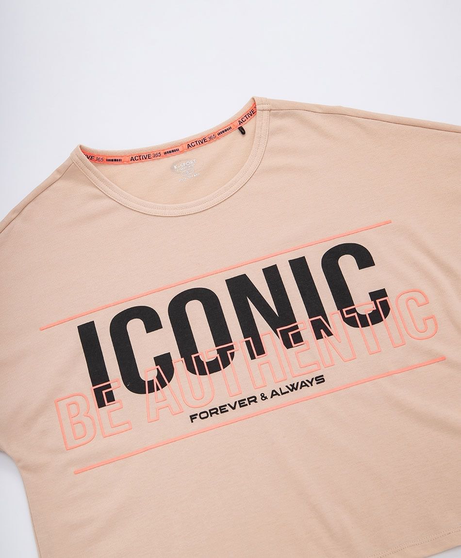 Remera deportiva mujer iconic crop