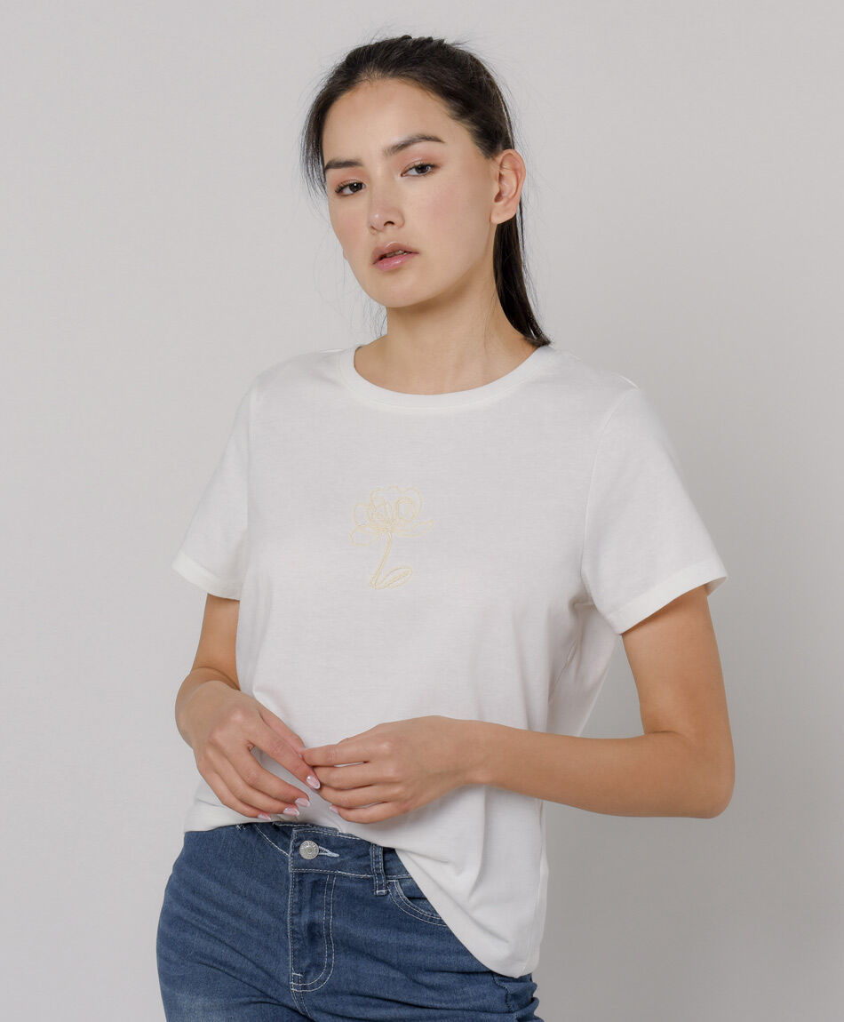 Remera mujer florcita