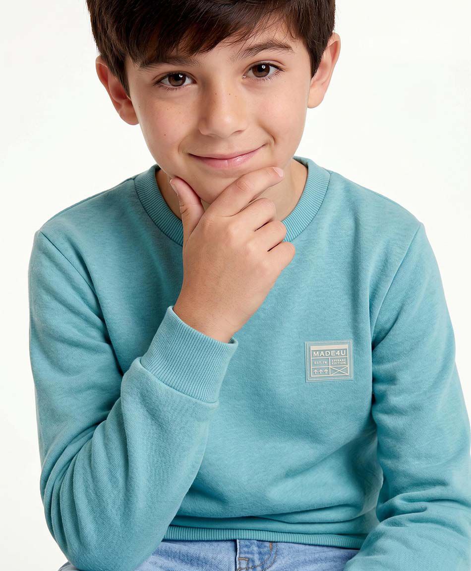 Buzo ni&ntilde;o celeste