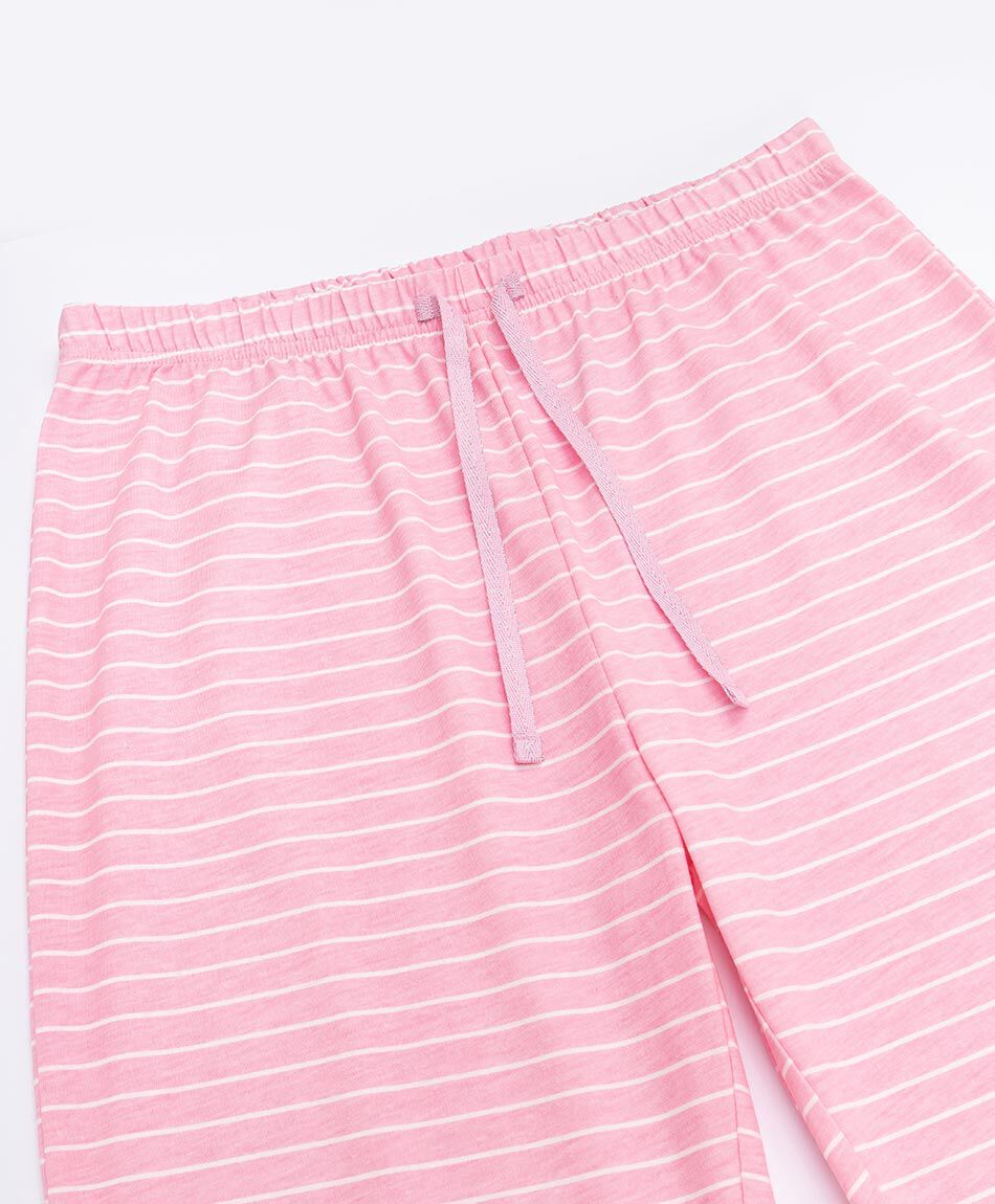 Pijama mujer rayas bulldog rose