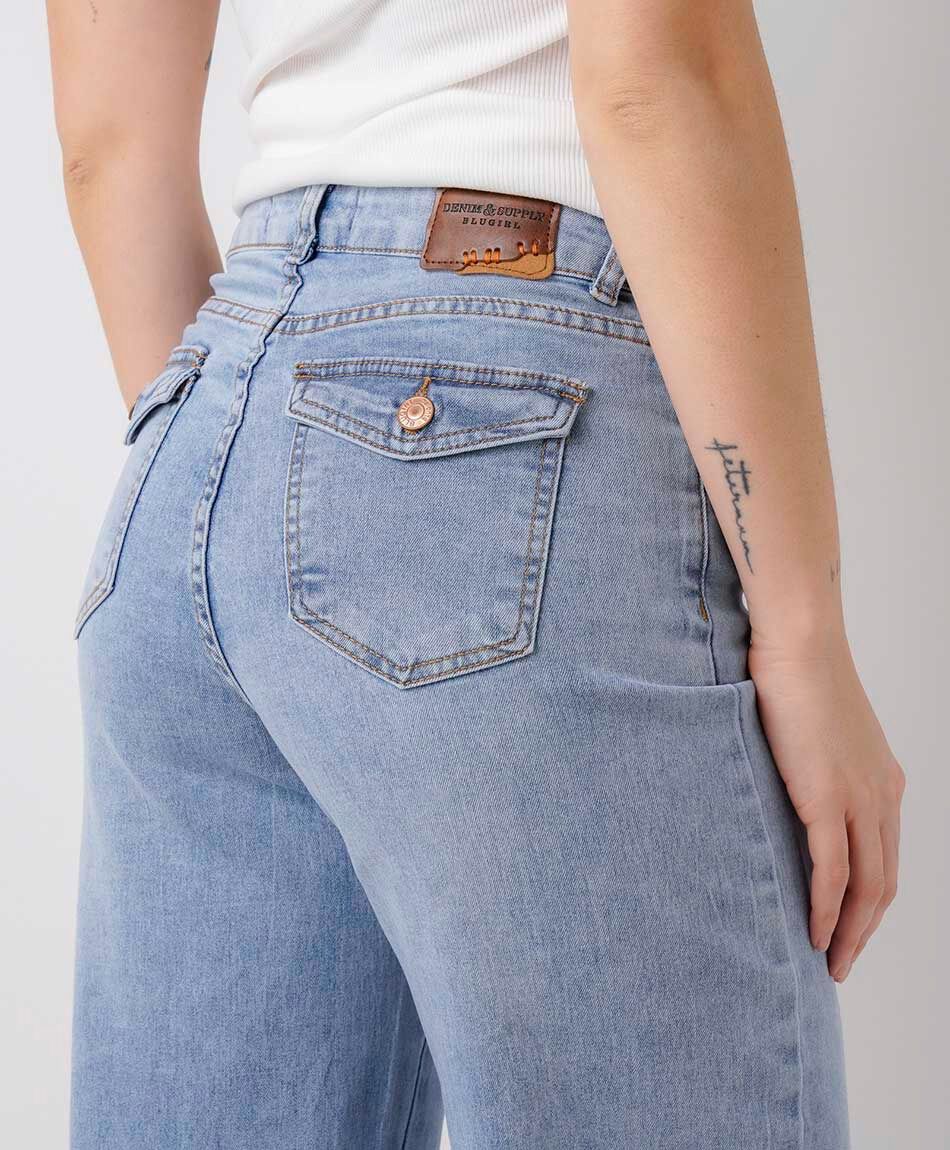 Jeans mujer straight cl&aacute;sicos