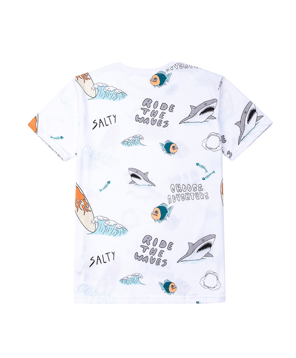 Remera ni&ntilde;o tiburones