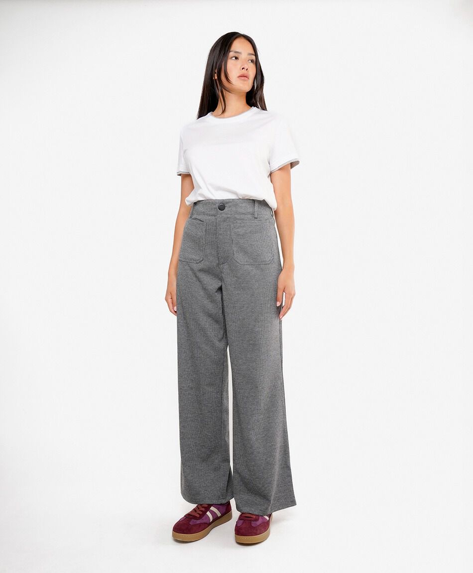 Pantal&oacute;n mujer small check