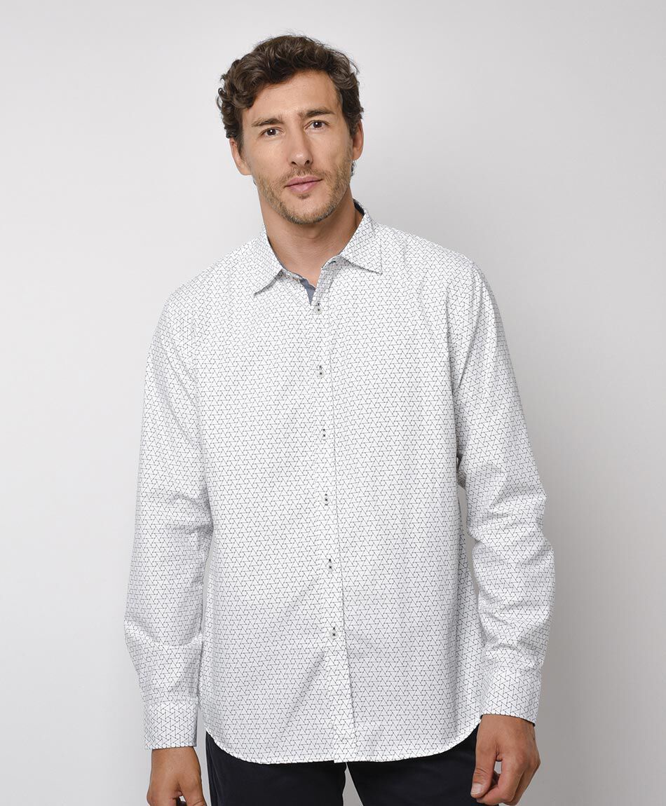 Camisa hombre tri&aacute;ngulos