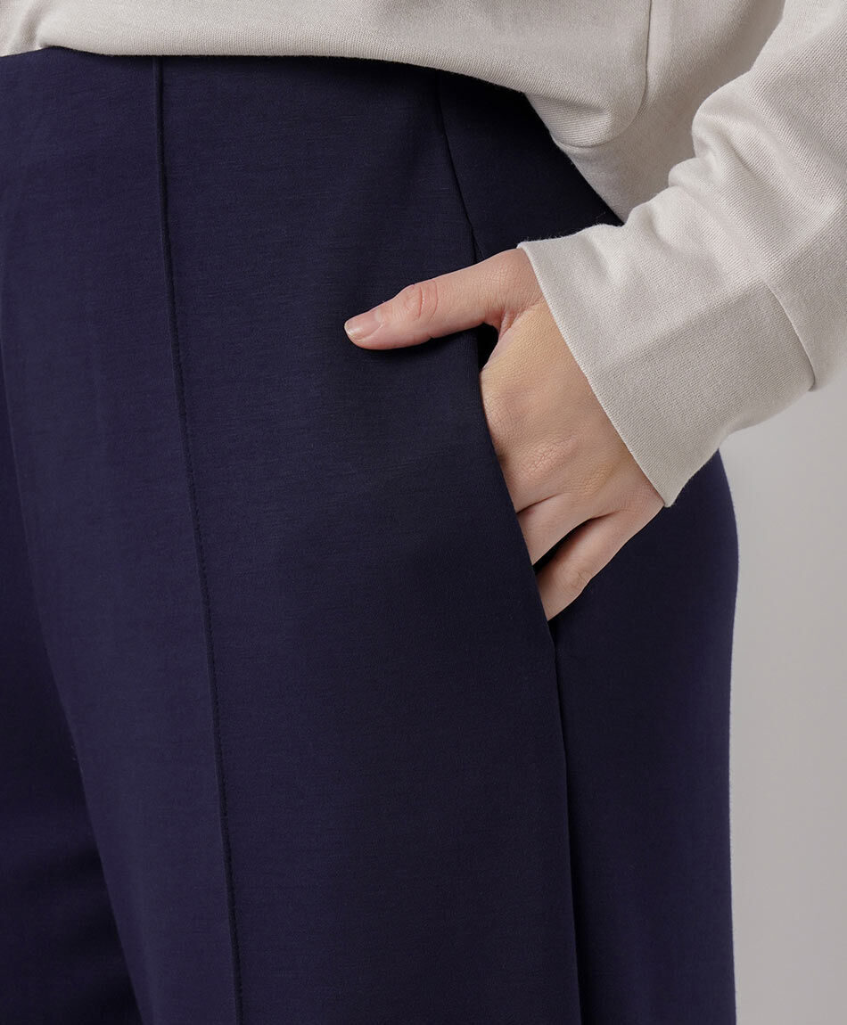 Pantal&oacute;n mujer costuras azul