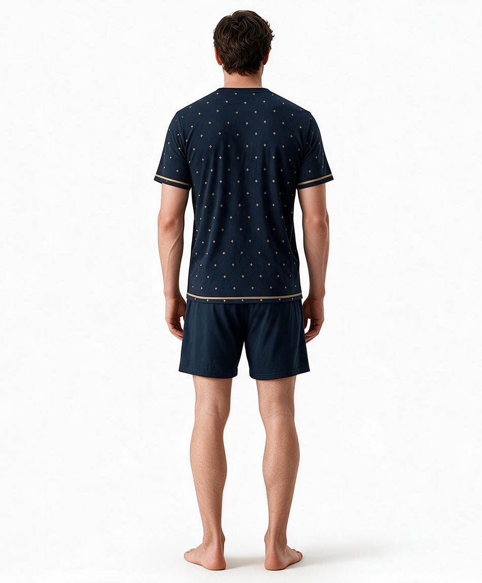 Pijama hombre short navy
