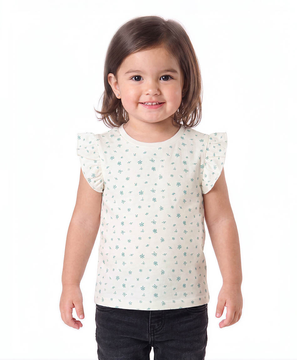 Remera beb&eacute; flores vuelos