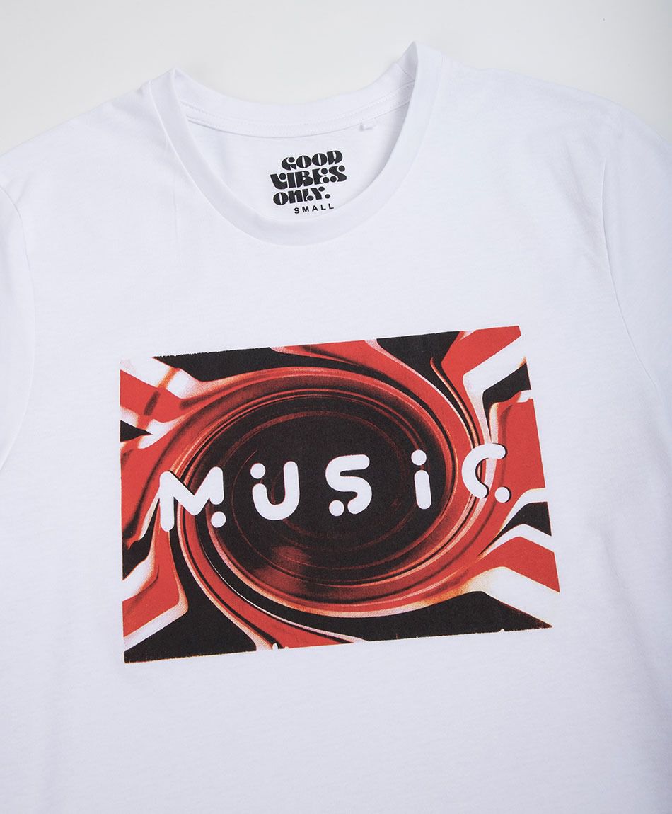 Remera hombre estampado music