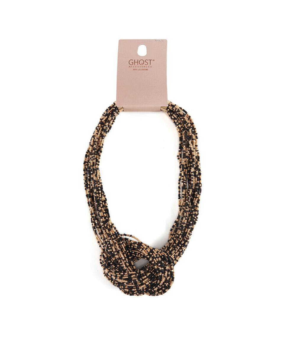 Collar mujer eslab&oacute;n mostacilla