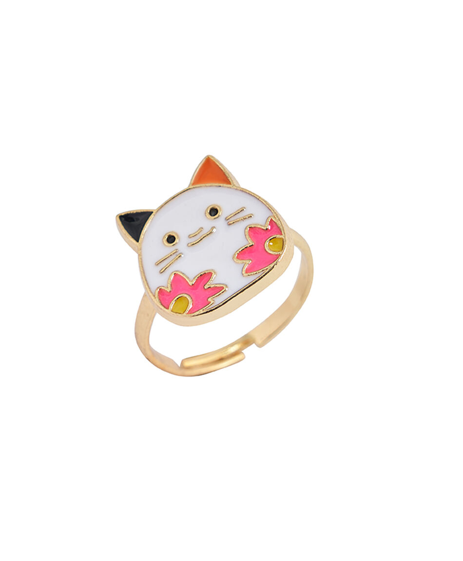 Set collar + anillo infantil gato