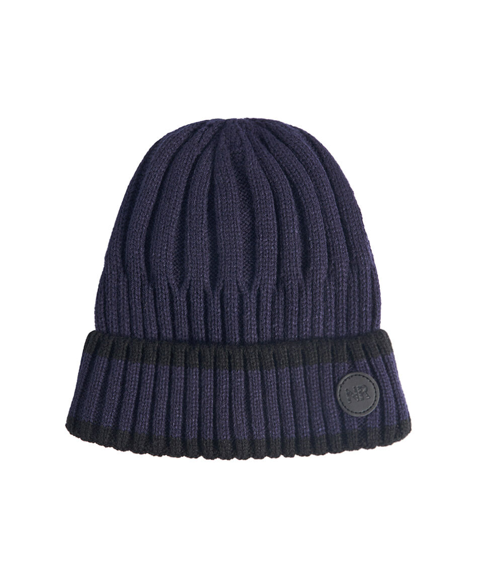 Gorra hombre textura navy