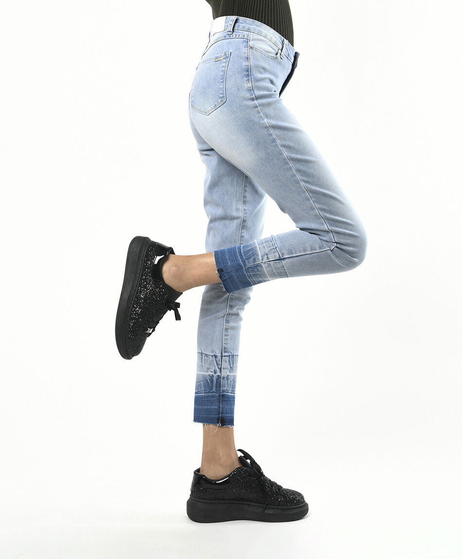 Jeans mujer basta oscura skinny fit
