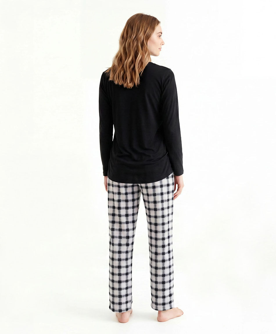 Pijama mujer 4 perritos cuadros