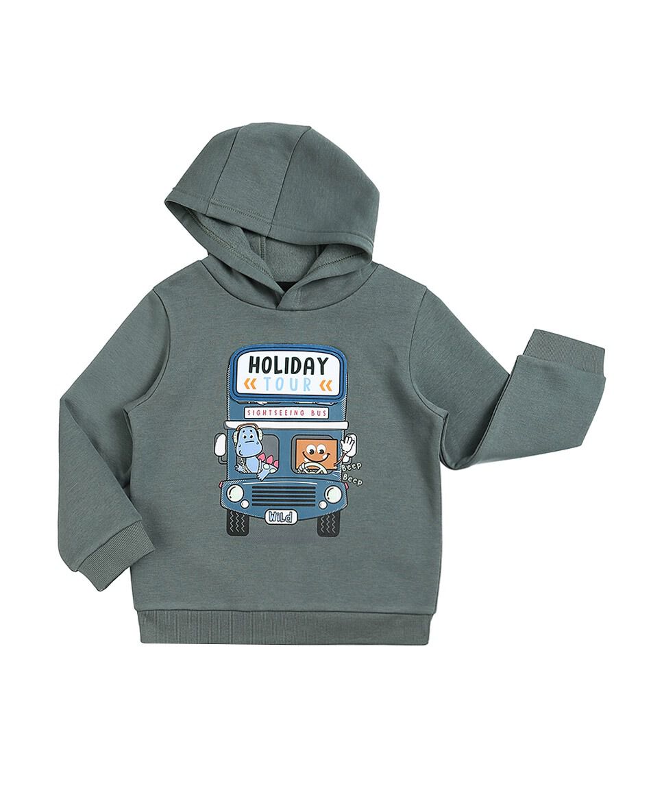 Poler&oacute;n beb&eacute; hood verde