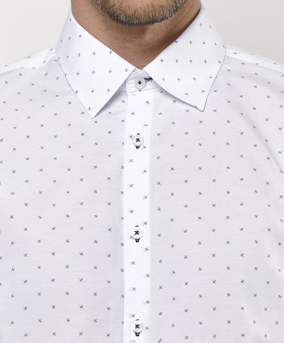 Camisa hombre mini print