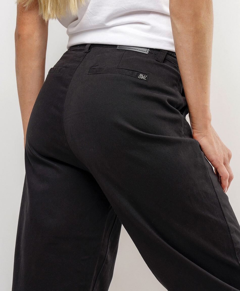 Jeans mujer twill cintur&oacute;n