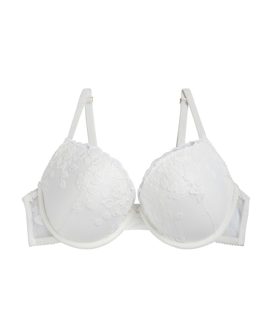 Corpi&ntilde;o mujer florcitas bordadas push up