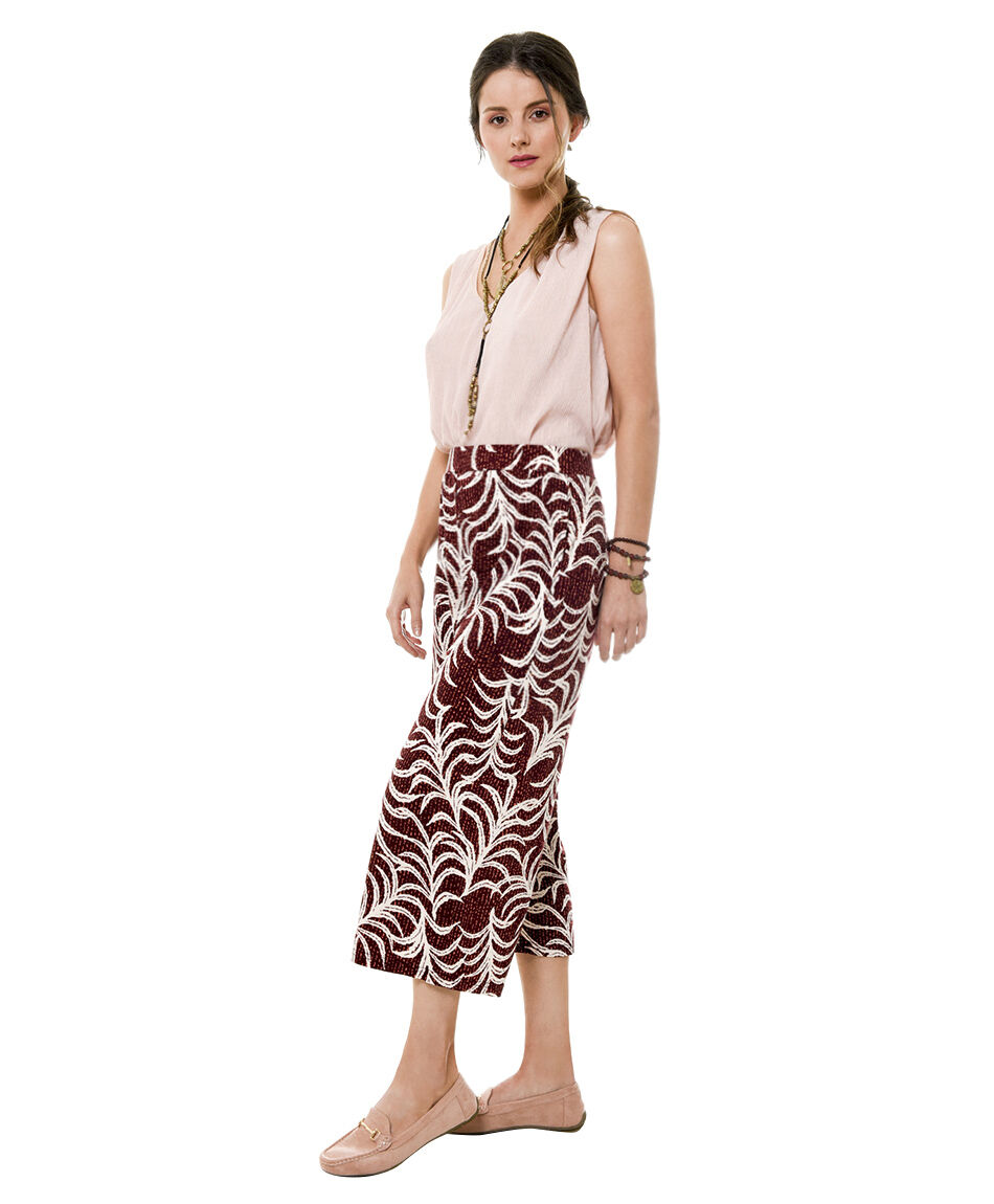 Falda pantalon estampado