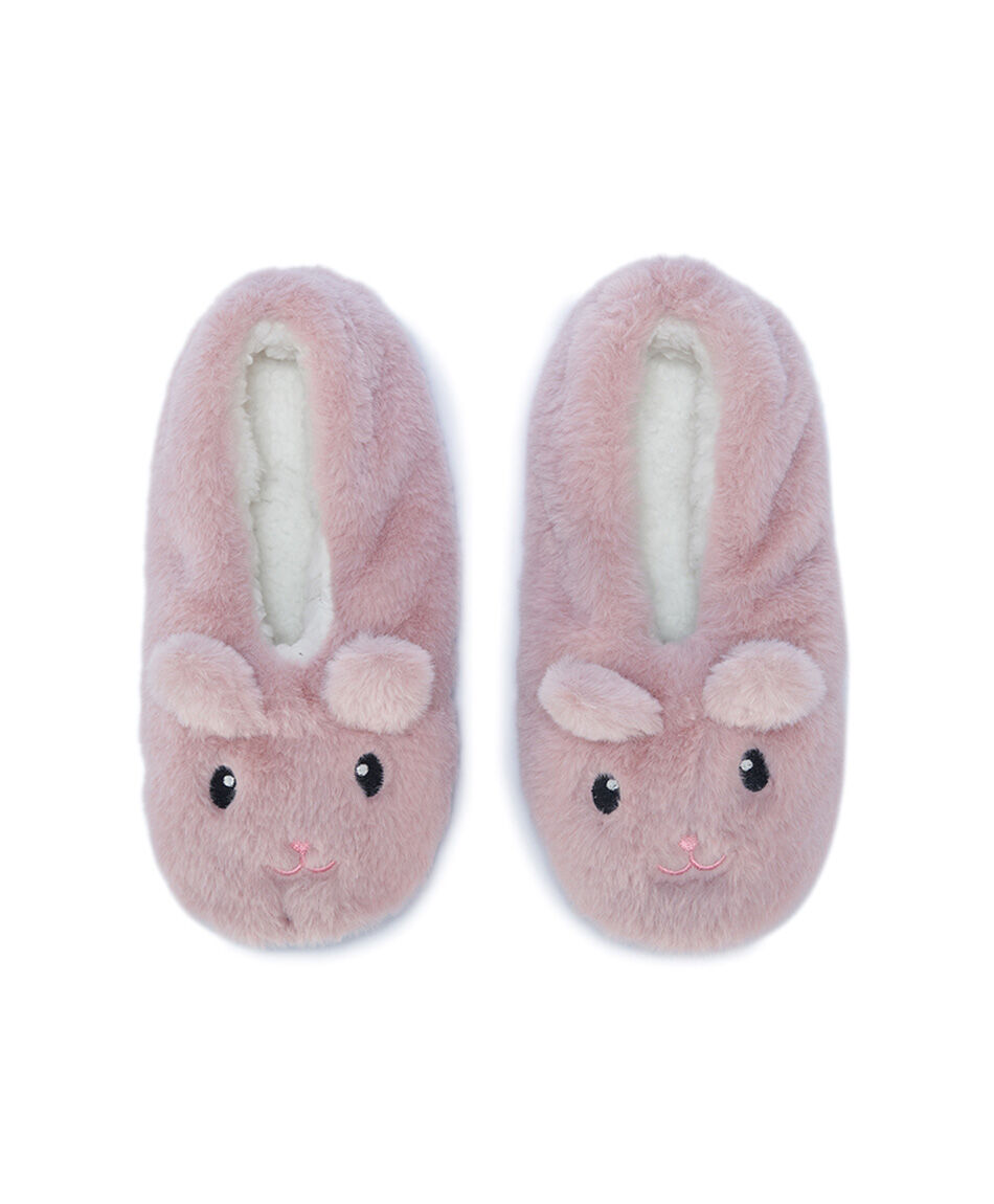 Pantuflas mujer dise&ntilde;o conejo