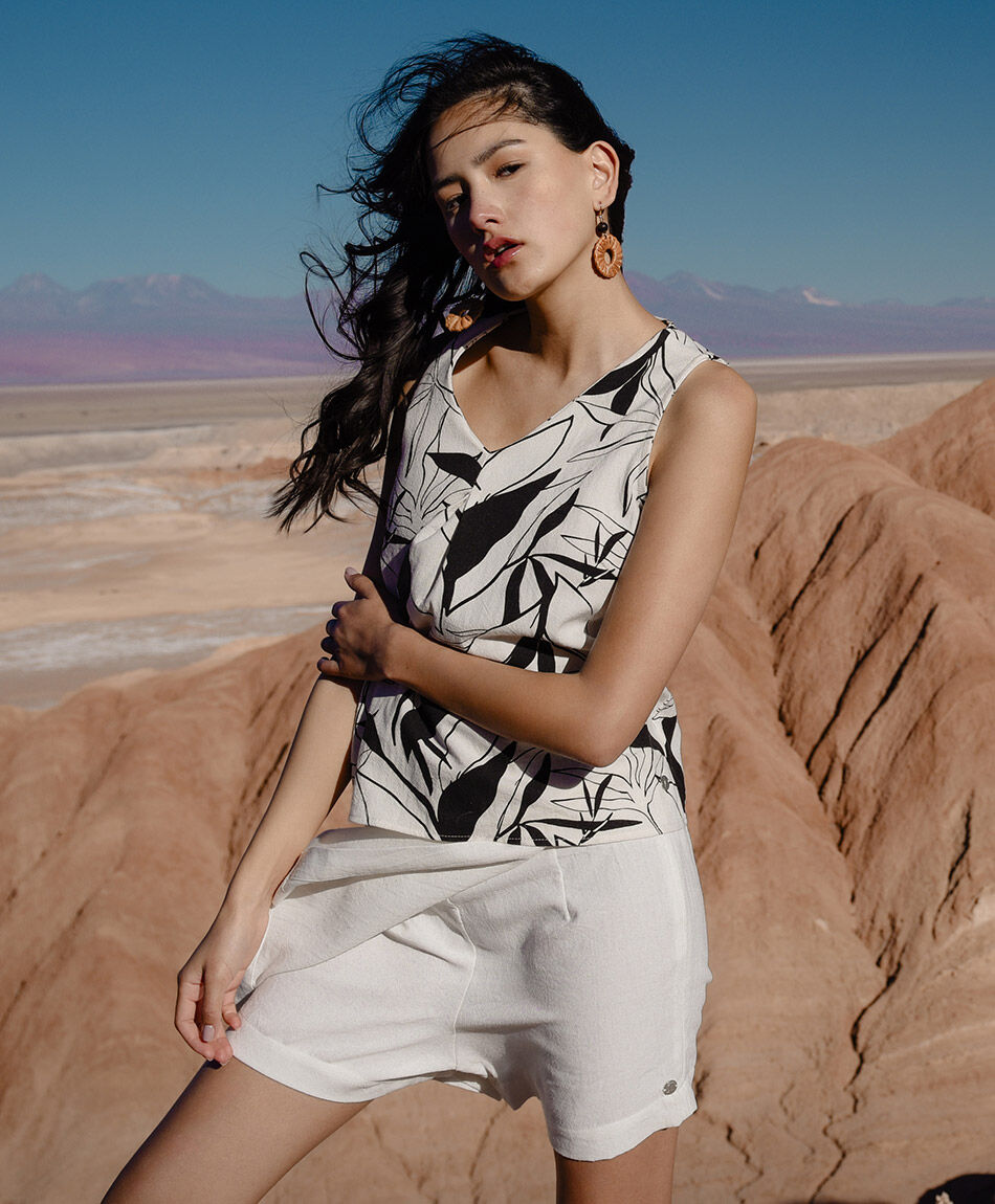 Short mujer cruzado bolsillo