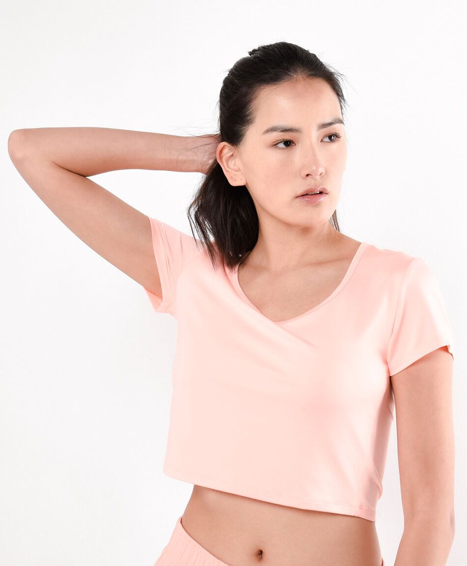 Remera deportiva mujer crop