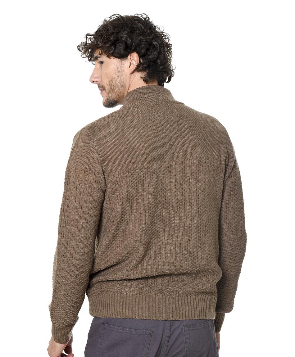 Sweater cuello botones fantasia