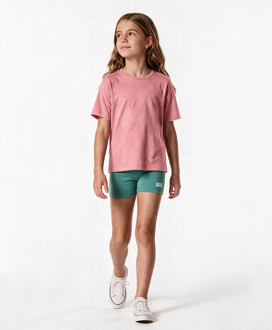 Short ni&ntilde;a biker verde