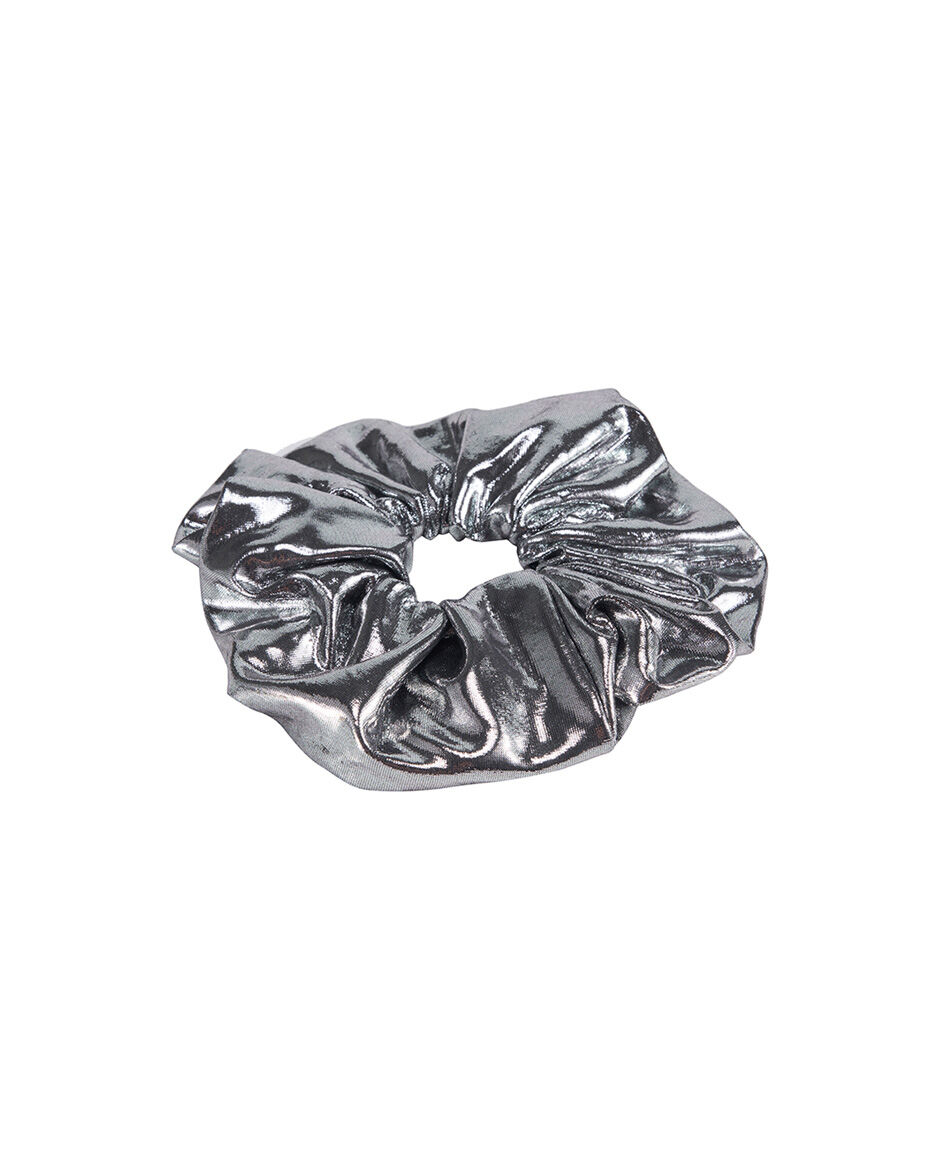 Scrunchie mujer silver